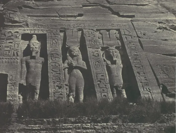 Framed Print : Nubie. Ibsamboul. Partie septentrionale du Speos d Hathor, 1850 Framed Print : Nubie. Ibsamboul. Partie septentrionale du Speos d Hathor, 1850