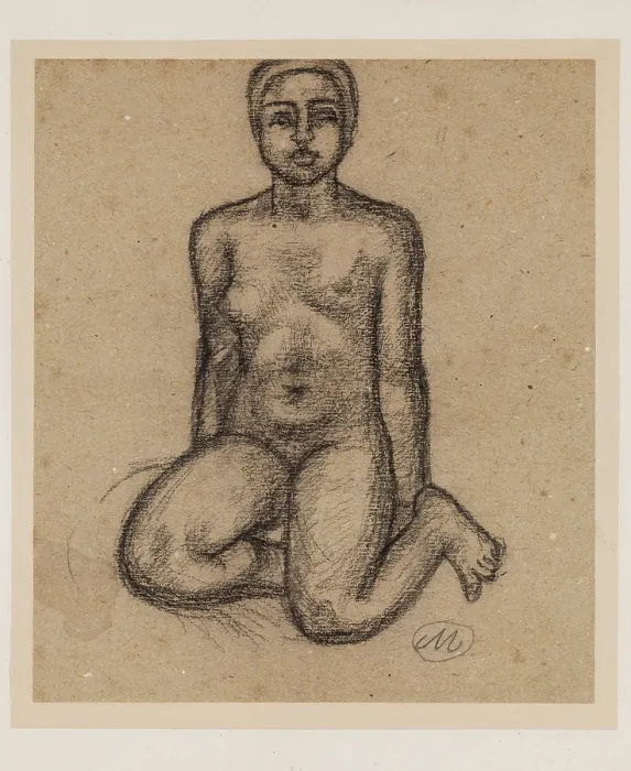 Framed Print : Nude, between 1861 and 1944. Creator: Aristide Maillol Framed Print : Nude, between 1861 and 1944. Creator: Aristide Maillol
