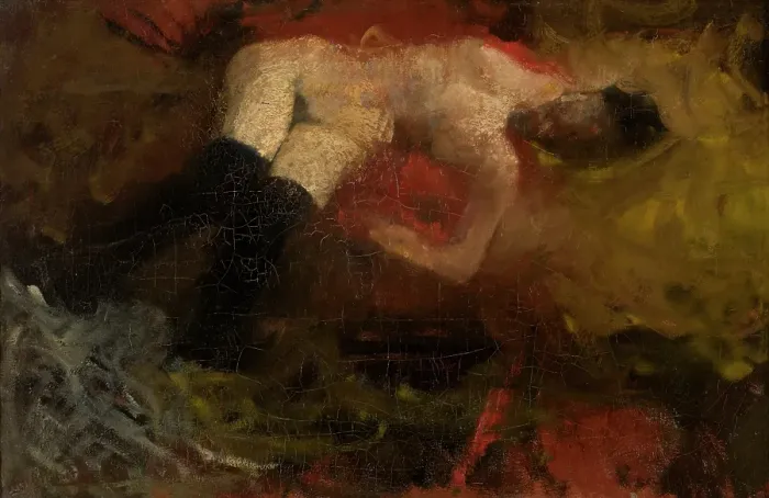 Framed Print : Nude, 1885. Creator: George Hendrik Breitner Framed Print : Nude, 1885. Creator: George Hendrik Breitner