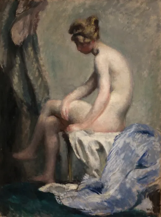 Framed Print : Nude, 1902. Creator: Wojciech Weiss Framed Print : Nude, 1902. Creator: Wojciech Weiss
