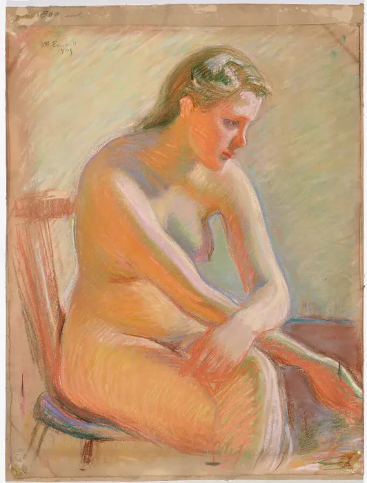 Framed Print : Nude, 1909. Creator: Magnus Enckell Framed Print : Nude, 1909. Creator: Magnus Enckell