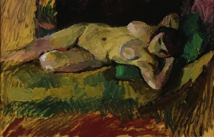 Framed Print : The Nude, 1913. Creator: Valle Rosenberg Framed Print : The Nude, 1913. Creator: Valle Rosenberg