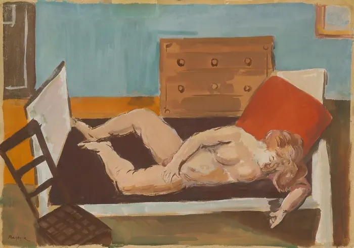 Framed Print : Nude, 1934. Creator: Cyprian Majernik Framed Print : Nude, 1934. Creator: Cyprian Majernik