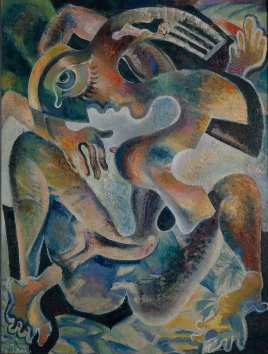 Framed Print : Nude in a Abstraction, 1926. Artist: Baranov-Rossine, Vladimir Davidovich (1888-1942) Framed Print : Nude in a Abstraction, 1926. Artist: Baranov-Rossine, Vladimir Davidovich (1888-1942)