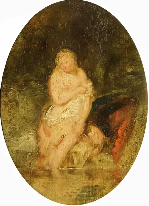 Framed Print : Nude Bather-after Rubens, c1840-1867. Creator: John Phillip Framed Print : Nude Bather-after Rubens, c1840-1867. Creator: John Phillip