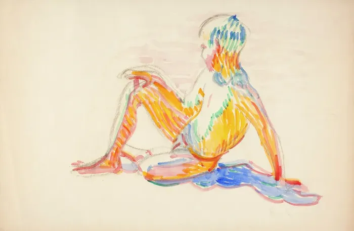 Framed Print : Nude Boy, study, 1910. Creator: Verner Thome Framed Print : Nude Boy, study, 1910. Creator: Verner Thome