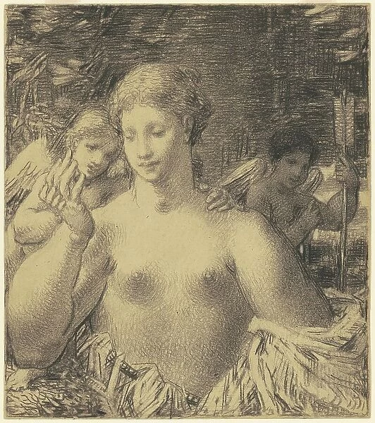 Nude with Cherubim, 1860s-1870s. Creator: William P. Babcock