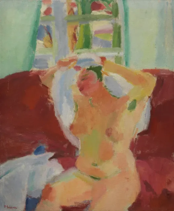 Framed Print : Nude. Creator: Ferdinand Schirren Framed Print : Nude. Creator: Ferdinand Schirren