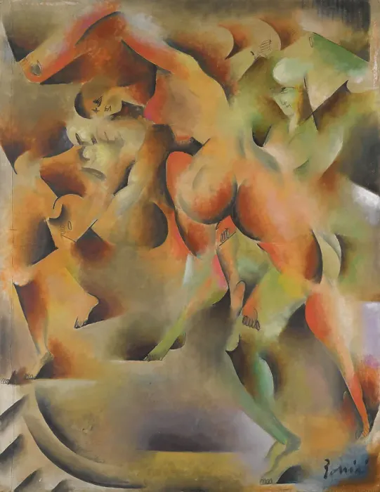 Framed Print : Nude dancers, c. 1913 Framed Print : Nude dancers, c. 1913