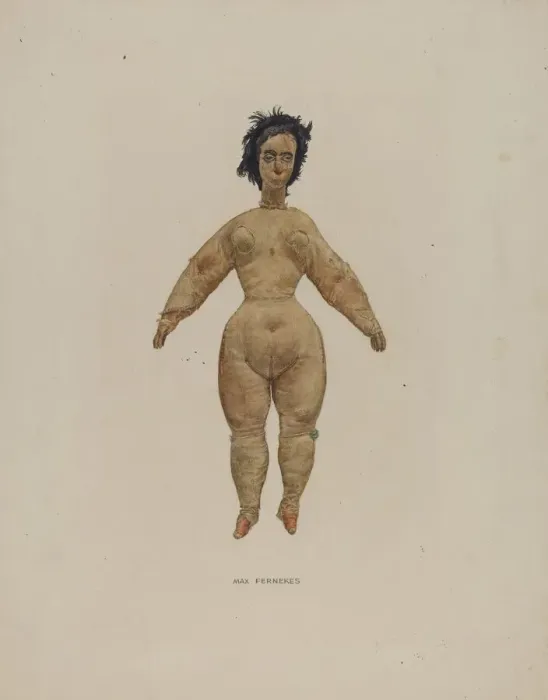Framed Print : Nude Doll, 1935 / 1942. Creator: Max Fernekes Framed Print : Nude Doll, 1935 / 1942. Creator: Max Fernekes