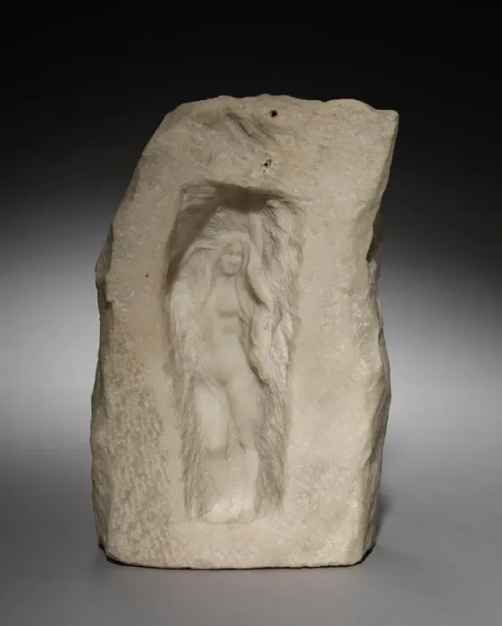 Framed Print : Nude Figure in a Niche, c. 1870 - 1912. Creator: Theodore Riviere (French, 1857-1912) Framed Print : Nude Figure in a Niche, c. 1870 - 1912. Creator: Theodore Riviere (French, 1857-1912)
