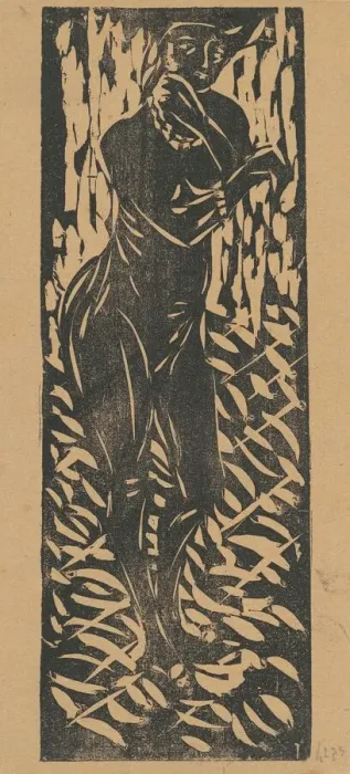 Framed Print : Nude with Jewelry, 1906. Creator: Ernst Kirchner Framed Print : Nude with Jewelry, 1906. Creator: Ernst Kirchner