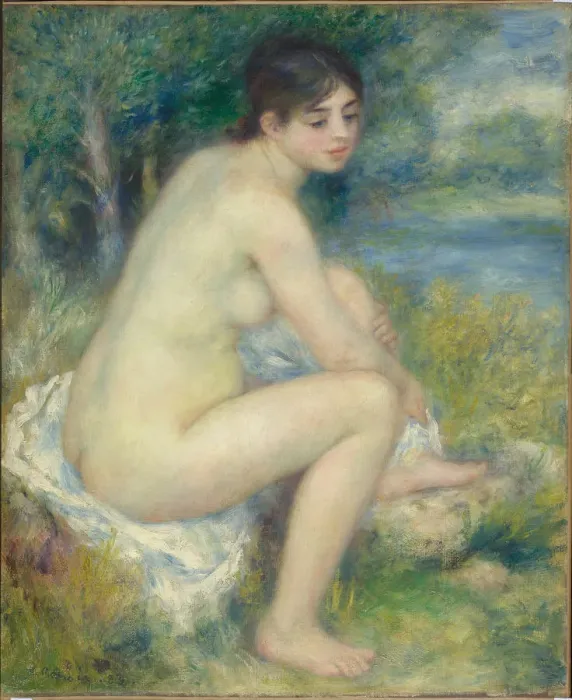 Framed Print : Nude in a Landscape, 1883