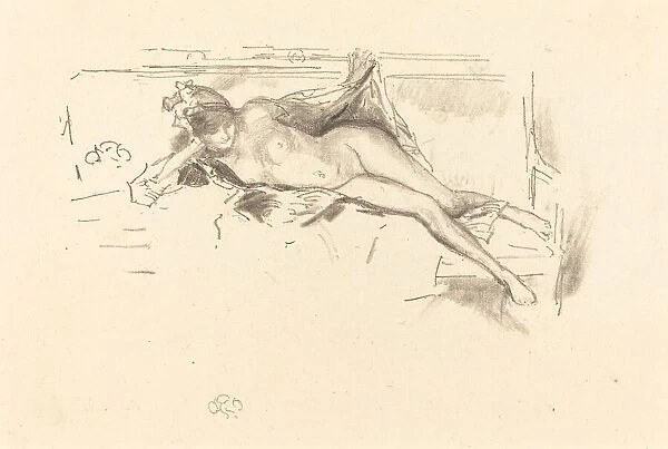 Nude Model, Reclining, 1893. Creator: James Abbott McNeill Whistler