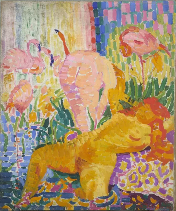 Framed Print : Nudes with Ibises, 1907 Framed Print : Nudes with Ibises, 1907
