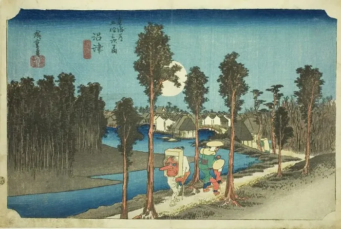 Framed Print : Numazu-Dusk (Numazu-tasogare zu), from the series The Fifty-Three Stations of the... 1831 / 34. Creator: Ando Hiroshige Framed Print : Numazu-Dusk (Numazu-tasogare zu), from the series The Fifty-Three Stations of the... 1831 / 34. Creator: Ando Hiroshige
