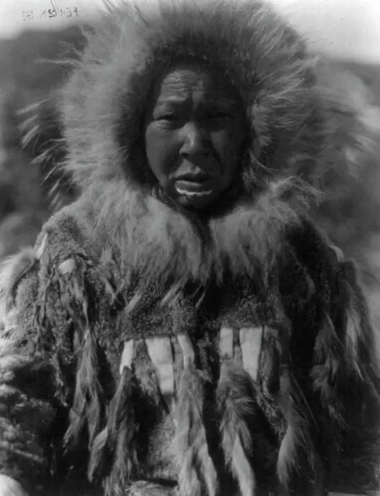 Framed Print : Nunivak Island, Alaska: Baninaguh, c1929. Creator: Edward Sheriff Curtis Framed Print : Nunivak Island, Alaska: Baninaguh, c1929. Creator: Edward Sheriff Curtis