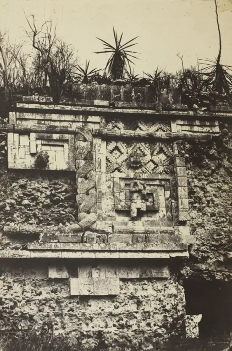 Framed Print : The Nunnery, Uxmal, 1860. Creator: Claude-Joseph-Desire Charnay (French Framed Print : The Nunnery, Uxmal, 1860. Creator: Claude-Joseph-Desire Charnay (French