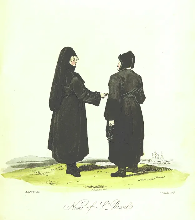 Framed Print : Nuns of St. Basil, 1813. Creator: Joseph Constantine Stadler Framed Print : Nuns of St. Basil, 1813. Creator: Joseph Constantine Stadler