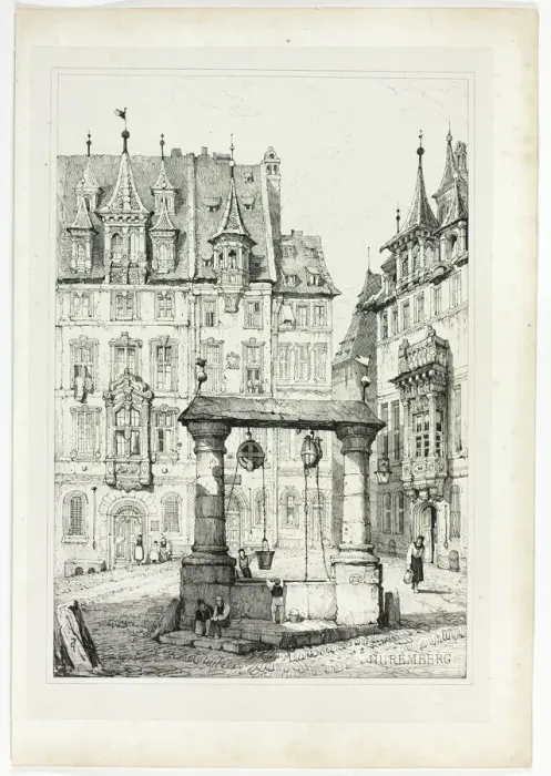 Framed Print : Nuremberg, 1833. Creator: Samuel Prout Framed Print : Nuremberg, 1833. Creator: Samuel Prout