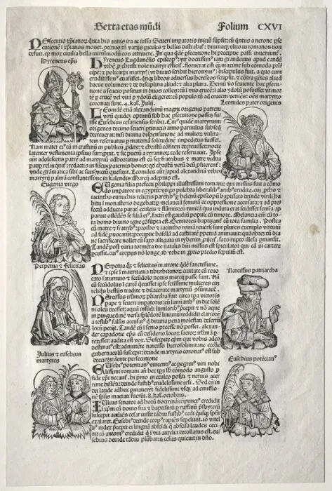 Framed Print : Nuremberg Chronicle, 1493. Creator: Michael Wolgemut (German, 1434-1519) Framed Print : Nuremberg Chronicle, 1493. Creator: Michael Wolgemut (German, 1434-1519)