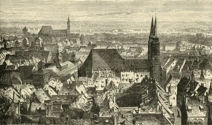 Framed Print : Nuremberg from the Walls, 1890. Creator: Unknown Framed Print : Nuremberg from the Walls, 1890. Creator: Unknown