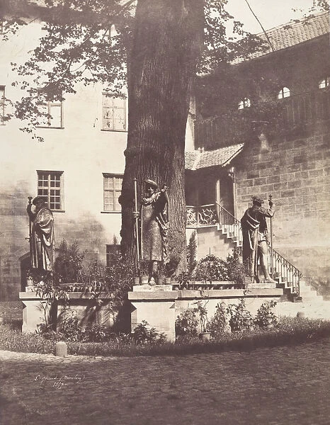 Nuremburg, Interieur de la Cour du Burg imperial, 1857