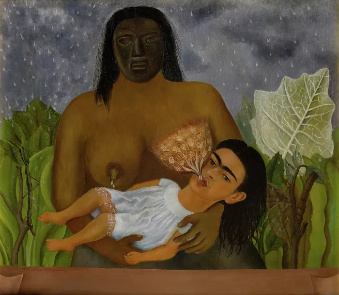 Framed Print : My Nurse and I (Mi Nana y Yo), 1937. Creator: Frida Kahlo Framed Print : My Nurse and I (Mi Nana y Yo), 1937. Creator: Frida Kahlo