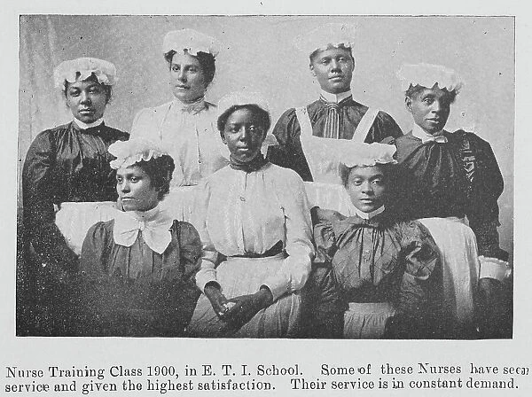 Nurse Training class 1900, in E. T. I. School, 1903. Creator: Unknown