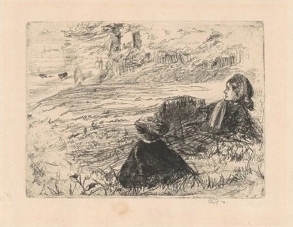 Nursemaid and Child, 1859. Creator: James Abbott McNeill Whistler