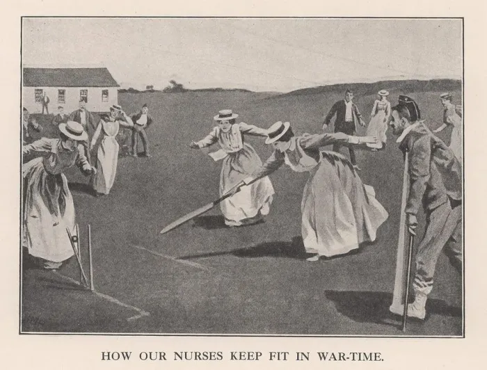 Framed Print : How Our Nurses Keep Fit in War-Time, 1901 (1912)