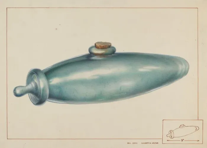 Framed Print : Nursing Bottle, c. 1938. Creator: Gordon Saltar Framed Print : Nursing Bottle, c. 1938. Creator: Gordon Saltar