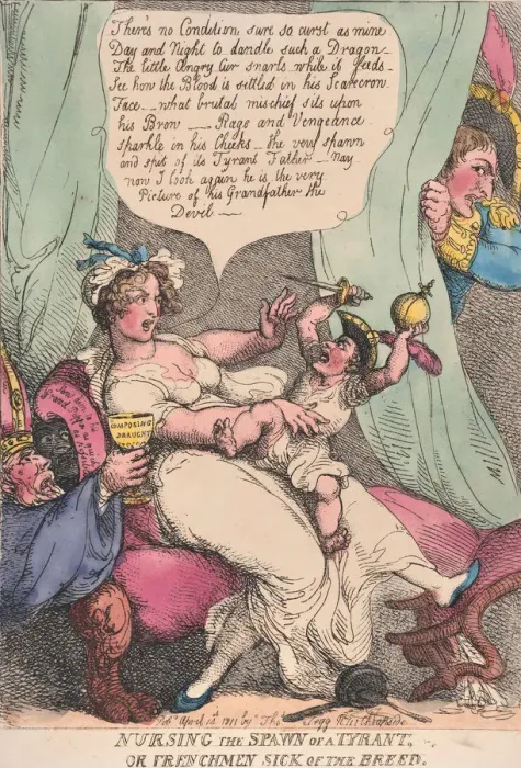 Framed Print : Nursing the Spawn of a Tyrant, April 14, 1811. April 14, 1811 Framed Print : Nursing the Spawn of a Tyrant, April 14, 1811. April 14, 1811