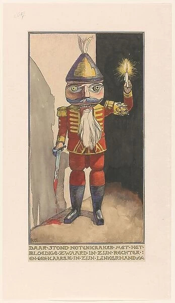 Nutcracker with a candle and bloody sword, 1898. Creator: Willem Wenckebach