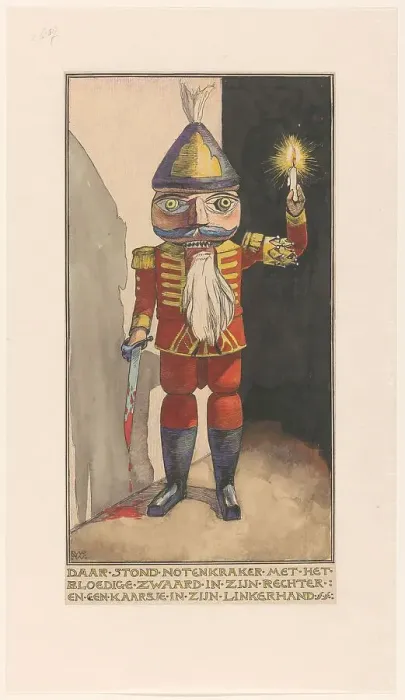 Framed Print : Nutcracker with a candle and bloody sword, 1898. Creator: Willem Wenckebach Framed Print : Nutcracker with a candle and bloody sword, 1898. Creator: Willem Wenckebach