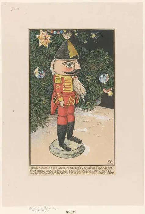 Framed Print : Nutcracker in hussar's uniform in front of a Christmas tree, 1898. Creator: Willem Wenckebach Framed Print : Nutcracker in hussar's uniform in front of a Christmas tree, 1898. Creator: Willem Wenckebach