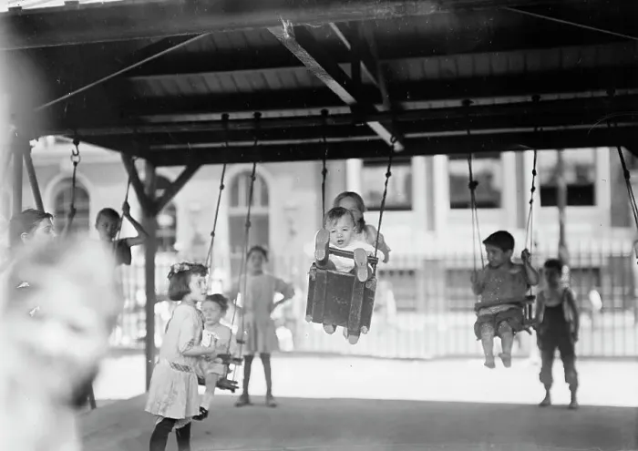 Framed Print : N.Y. Playground, between c1910 and c1915. Creator: Bain News Service Framed Print : N.Y. Playground, between c1910 and c1915. Creator: Bain News Service