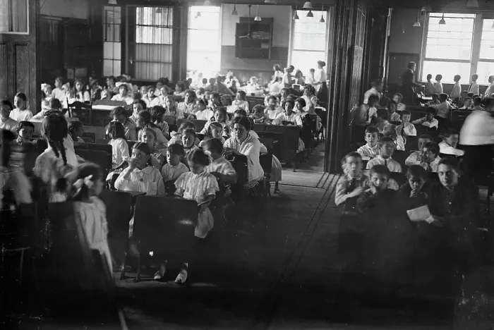 Framed Print : N.Y. schools opening, between c1910 and c1915. Creator: Bain News Service Framed Print : N.Y. schools opening, between c1910 and c1915. Creator: Bain News Service