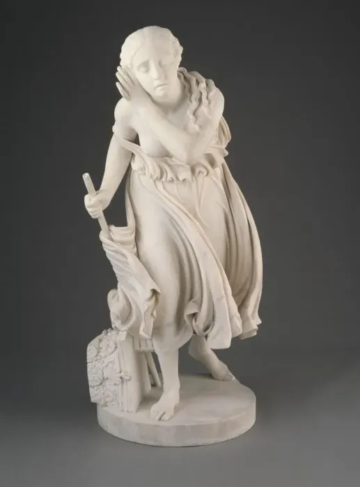 Framed Print : Nydia, The Blind Flower Girl of Pompeii, modeled 1855-56, carved 1858 Framed Print : Nydia, The Blind Flower Girl of Pompeii, modeled 1855-56, carved 1858