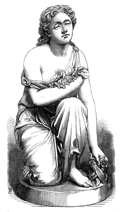 Framed Print : Nydia, the Blind Flower-Girl of Pompeii... by C. F. Fuller, in the Royal Academy exhibition, 1868 Creator: Unknown Framed Print : Nydia, the Blind Flower-Girl of Pompeii... by C. F. Fuller, in the Royal Academy exhibition, 1868 Creator: Unknown