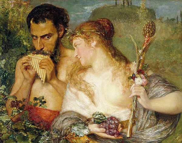 Nymph and Faun, 1878. Creator: Ernst Josephson