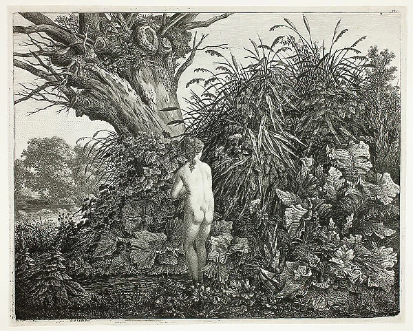 Nymph in a Marshy Woodland, 1800. Creator: Carl Wilhelm Kolbe the elder