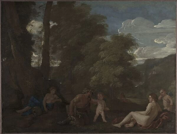 Nymphs and a Satyr (Amor Vincit Omnia), c. 1625-1627. Creator: Nicolas Poussin (French, 1594-1665)