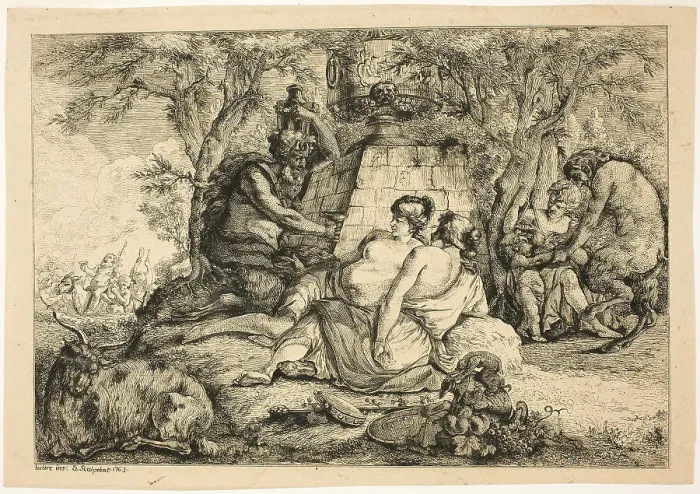 Framed Print : Nymphs and Satyrs, 1763 Framed Print : Nymphs and Satyrs, 1763