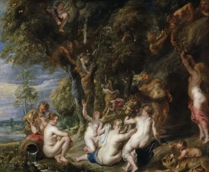 Framed Print : Nymphs and Satyrs, c. 1615. Artist: Rubens, Pieter Paul (1577-1640) Framed Print : Nymphs and Satyrs, c. 1615. Artist: Rubens, Pieter Paul (1577-1640)