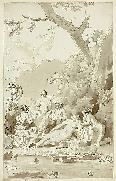 Nymphs in a Wooded Grove, n.d. Creator: Juan Cristobal