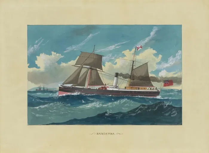 Framed Print : N.Z.S.S.C. Rangitira, c1870s. Creator: William Forster Framed Print : N.Z.S.S.C. Rangitira, c1870s. Creator: William Forster