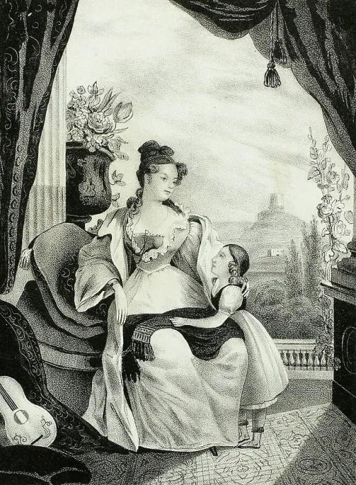 Framed Print : O Bid Me Not that Strain to Sing, 1825. Creator: Pendleton's Lithography Framed Print : O Bid Me Not that Strain to Sing, 1825. Creator: Pendleton's Lithography