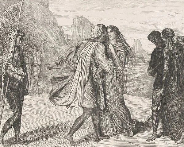 O my fair warrior!: plate 5 from Othello (Act 2, Scene 1), etched 1844, reprinted 1900