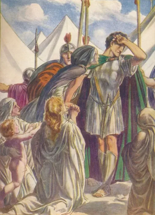 Framed Print : O my mother, thou hast saved Rome, but thou hast lost thy son, c1912 (1912). Artist: Ernest Dudley Heath Framed Print : O my mother, thou hast saved Rome, but thou hast lost thy son, c1912 (1912). Artist: Ernest Dudley Heath